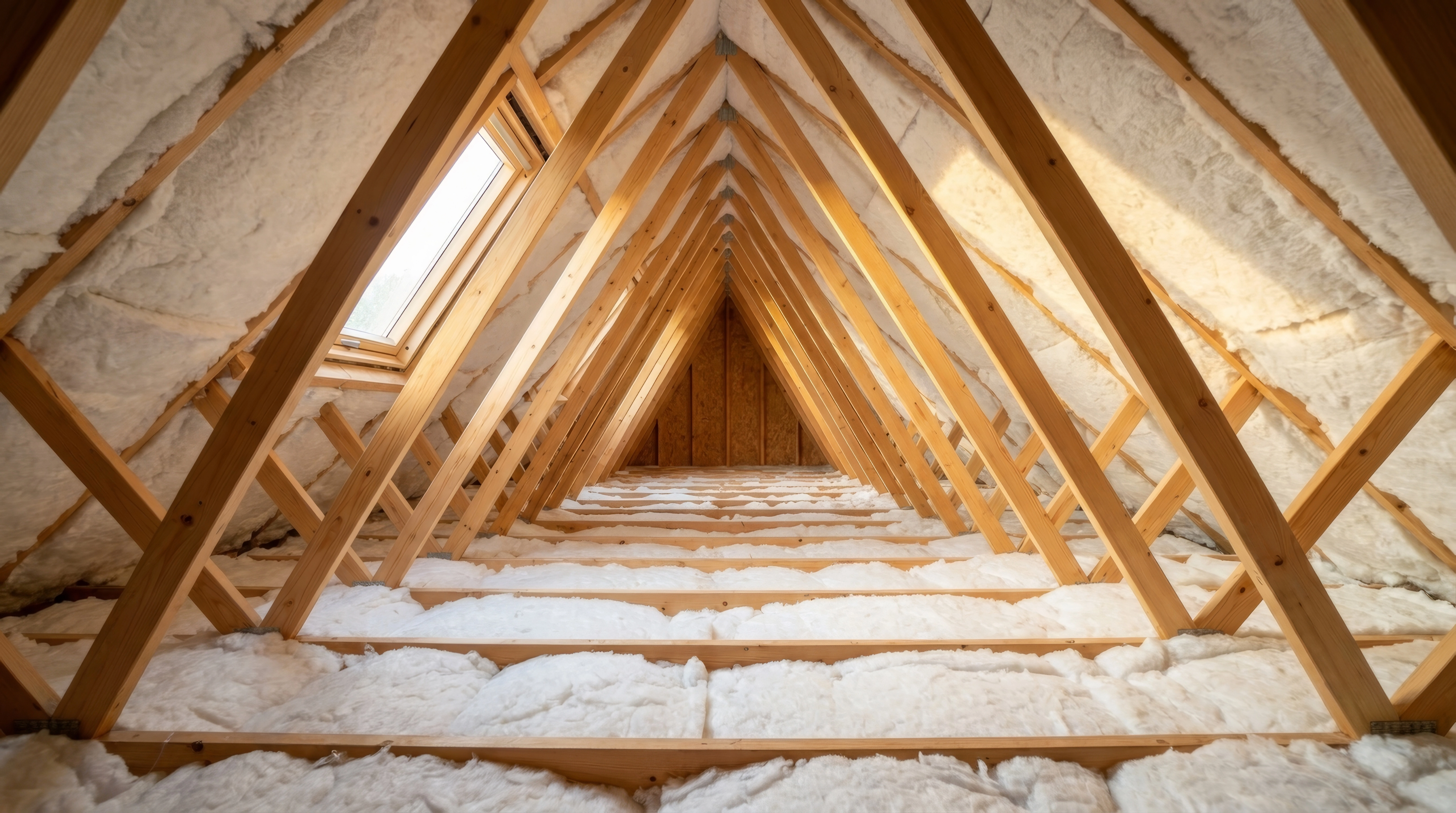 Isolation des combles perdus par soufflage de laine minérale